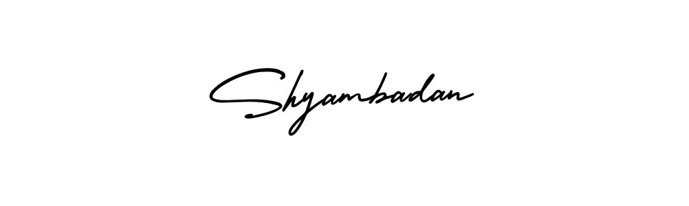 How to Draw Shyambadan signature style? AmerikaSignatureDemo-Regular is a latest design signature styles for name Shyambadan. Shyambadan signature style 3 images and pictures png