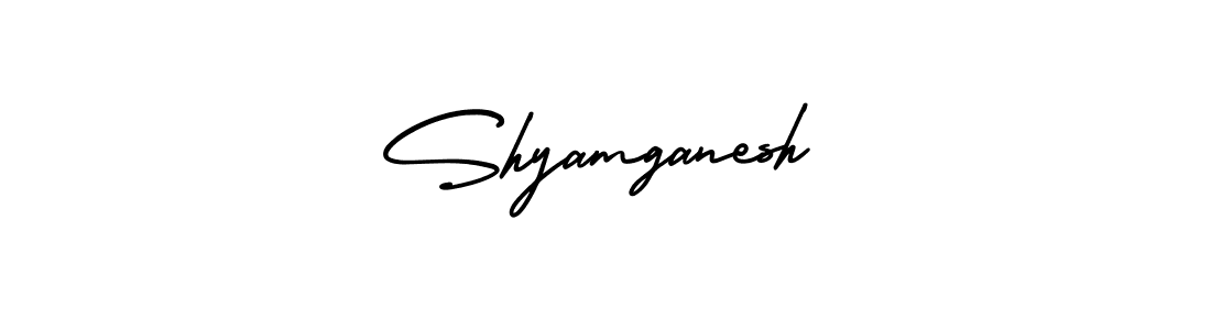 It looks lik you need a new signature style for name Shyamganesh. Design unique handwritten (AmerikaSignatureDemo-Regular) signature with our free signature maker in just a few clicks. Shyamganesh signature style 3 images and pictures png