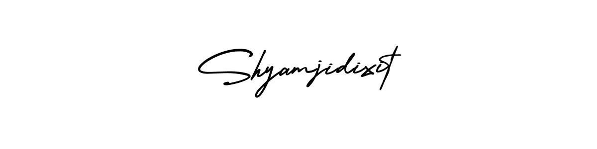 Shyamjidixit stylish signature style. Best Handwritten Sign (AmerikaSignatureDemo-Regular) for my name. Handwritten Signature Collection Ideas for my name Shyamjidixit. Shyamjidixit signature style 3 images and pictures png