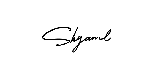 How to make Shyaml name signature. Use AmerikaSignatureDemo-Regular style for creating short signs online. This is the latest handwritten sign. Shyaml signature style 3 images and pictures png