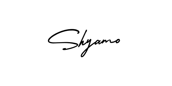 Shyamo stylish signature style. Best Handwritten Sign (AmerikaSignatureDemo-Regular) for my name. Handwritten Signature Collection Ideas for my name Shyamo. Shyamo signature style 3 images and pictures png