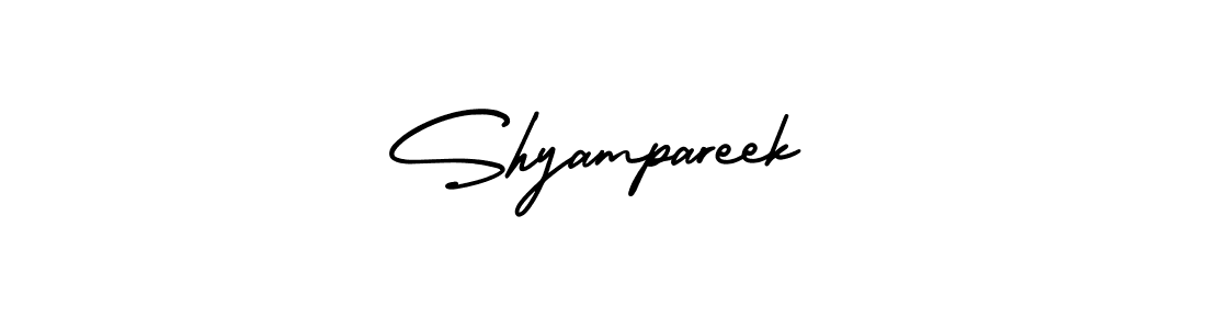 How to Draw Shyampareek signature style? AmerikaSignatureDemo-Regular is a latest design signature styles for name Shyampareek. Shyampareek signature style 3 images and pictures png