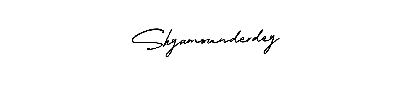 Make a beautiful signature design for name Shyamsunderdey. Use this online signature maker to create a handwritten signature for free. Shyamsunderdey signature style 3 images and pictures png