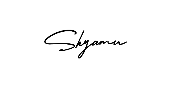 How to Draw Shyamu signature style? AmerikaSignatureDemo-Regular is a latest design signature styles for name Shyamu. Shyamu signature style 3 images and pictures png