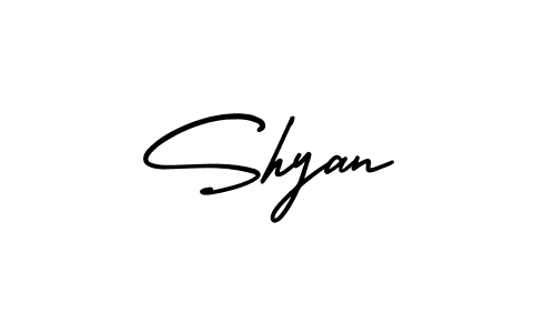 Also You can easily find your signature by using the search form. We will create Shyan name handwritten signature images for you free of cost using AmerikaSignatureDemo-Regular sign style. Shyan signature style 3 images and pictures png
