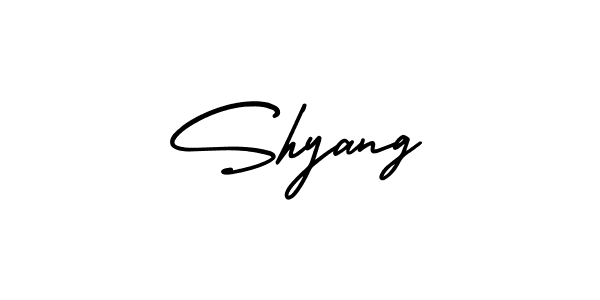 Make a beautiful signature design for name Shyang. With this signature (AmerikaSignatureDemo-Regular) style, you can create a handwritten signature for free. Shyang signature style 3 images and pictures png