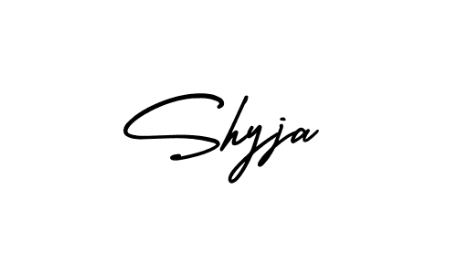 Shyja stylish signature style. Best Handwritten Sign (AmerikaSignatureDemo-Regular) for my name. Handwritten Signature Collection Ideas for my name Shyja. Shyja signature style 3 images and pictures png