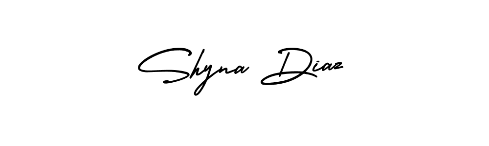 Make a short Shyna Diaz signature style. Manage your documents anywhere anytime using AmerikaSignatureDemo-Regular. Create and add eSignatures, submit forms, share and send files easily. Shyna Diaz signature style 3 images and pictures png
