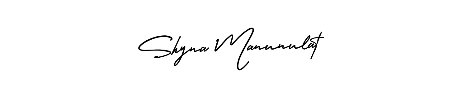 Create a beautiful signature design for name Shyna Manunulat. With this signature (AmerikaSignatureDemo-Regular) fonts, you can make a handwritten signature for free. Shyna Manunulat signature style 3 images and pictures png