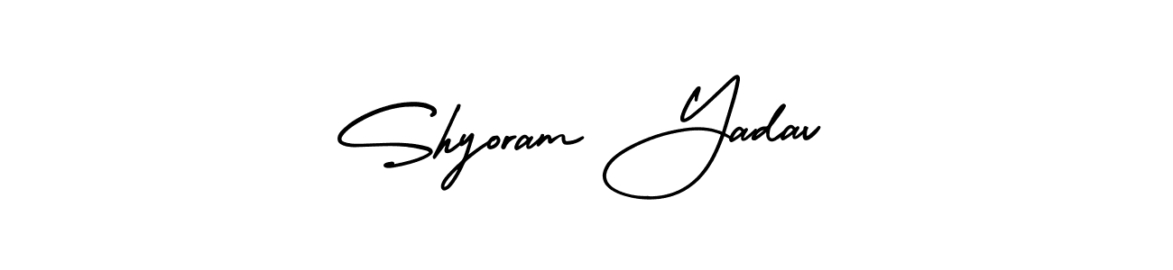 Make a short Shyoram Yadav signature style. Manage your documents anywhere anytime using AmerikaSignatureDemo-Regular. Create and add eSignatures, submit forms, share and send files easily. Shyoram Yadav signature style 3 images and pictures png
