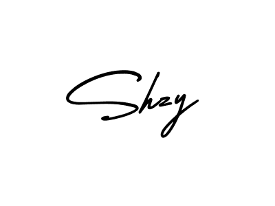Create a beautiful signature design for name Shzy. With this signature (AmerikaSignatureDemo-Regular) fonts, you can make a handwritten signature for free. Shzy signature style 3 images and pictures png