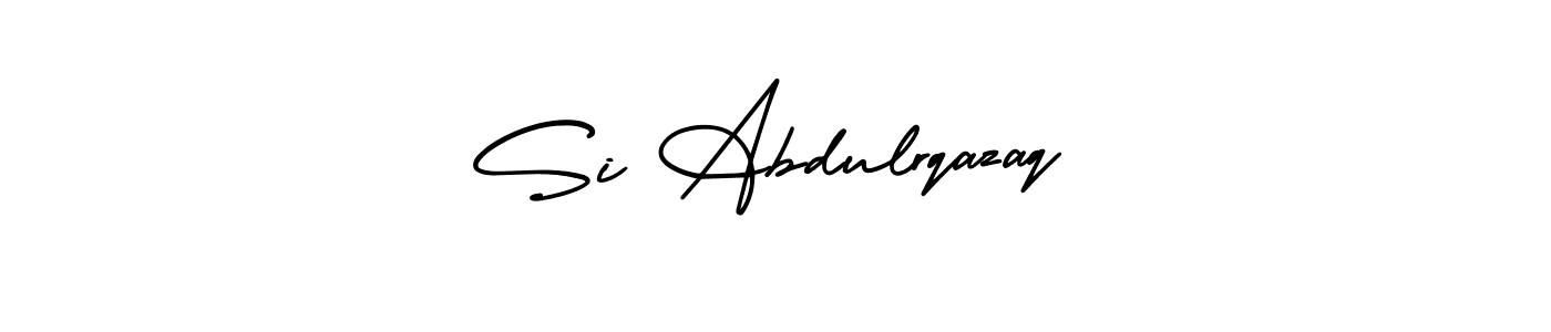 Make a beautiful signature design for name Si Abdulrqazaq. With this signature (AmerikaSignatureDemo-Regular) style, you can create a handwritten signature for free. Si Abdulrqazaq signature style 3 images and pictures png