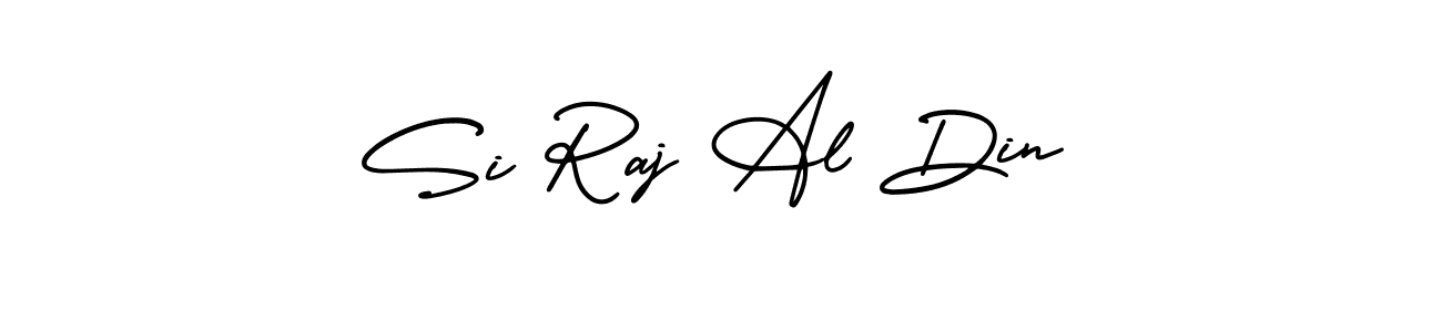 How to make Si Raj Al Din name signature. Use AmerikaSignatureDemo-Regular style for creating short signs online. This is the latest handwritten sign. Si Raj Al Din signature style 3 images and pictures png