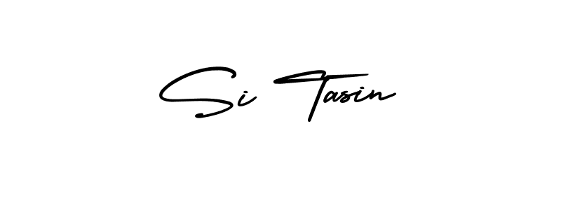 The best way (AmerikaSignatureDemo-Regular) to make a short signature is to pick only two or three words in your name. The name Si Tasin include a total of six letters. For converting this name. Si Tasin signature style 3 images and pictures png