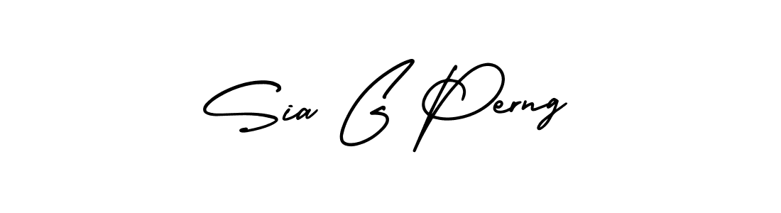 Use a signature maker to create a handwritten signature online. With this signature software, you can design (AmerikaSignatureDemo-Regular) your own signature for name Sia G Perng. Sia G Perng signature style 3 images and pictures png