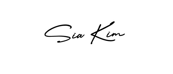 Create a beautiful signature design for name Sia Kim. With this signature (AmerikaSignatureDemo-Regular) fonts, you can make a handwritten signature for free. Sia Kim signature style 3 images and pictures png