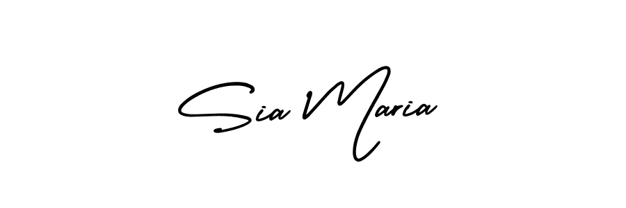 Make a beautiful signature design for name Sia Maria. With this signature (AmerikaSignatureDemo-Regular) style, you can create a handwritten signature for free. Sia Maria signature style 3 images and pictures png