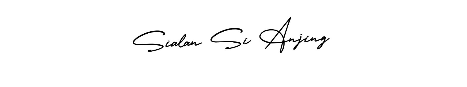 Make a short Sialan Si Anjing signature style. Manage your documents anywhere anytime using AmerikaSignatureDemo-Regular. Create and add eSignatures, submit forms, share and send files easily. Sialan Si Anjing signature style 3 images and pictures png