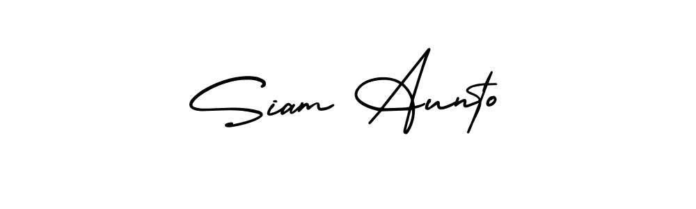 Best and Professional Signature Style for Siam Aunto. AmerikaSignatureDemo-Regular Best Signature Style Collection. Siam Aunto signature style 3 images and pictures png