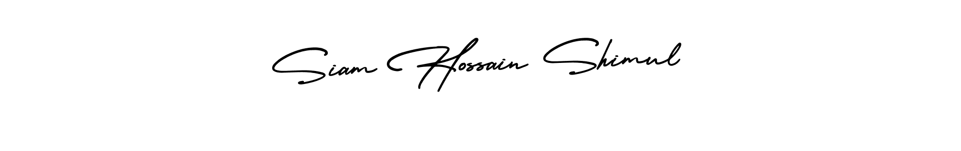 This is the best signature style for the Siam Hossain Shimul name. Also you like these signature font (AmerikaSignatureDemo-Regular). Mix name signature. Siam Hossain Shimul signature style 3 images and pictures png