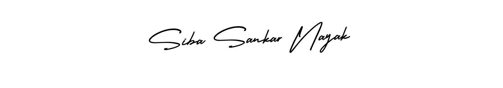 You should practise on your own different ways (AmerikaSignatureDemo-Regular) to write your name (Siba Sankar Nayak) in signature. don't let someone else do it for you. Siba Sankar Nayak signature style 3 images and pictures png