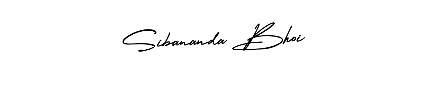 How to make Sibananda Bhoi name signature. Use AmerikaSignatureDemo-Regular style for creating short signs online. This is the latest handwritten sign. Sibananda Bhoi signature style 3 images and pictures png