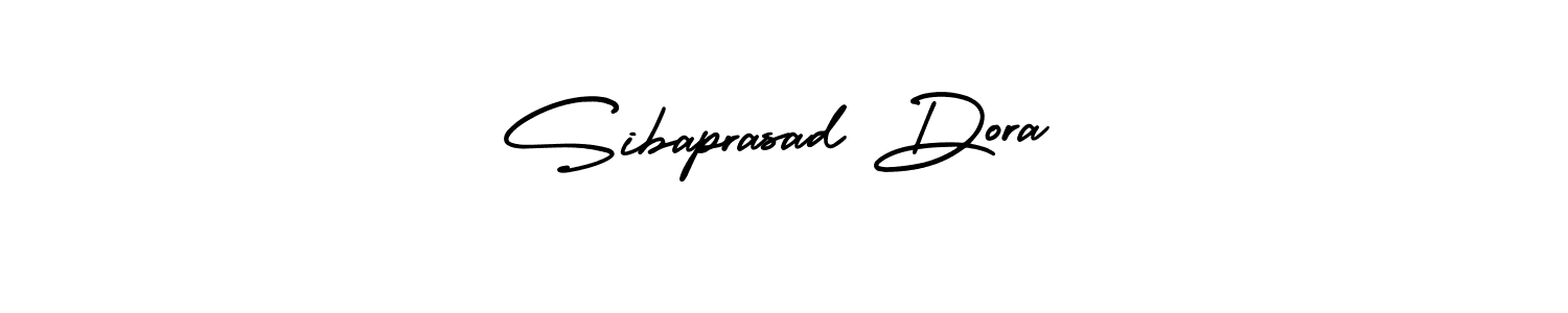 The best way (AmerikaSignatureDemo-Regular) to make a short signature is to pick only two or three words in your name. The name Sibaprasad Dora include a total of six letters. For converting this name. Sibaprasad Dora signature style 3 images and pictures png