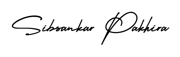 The AmerikaSignatureDemo-Regular handwriting style adds charm and authenticity to name Sibsankar Pakhira. A wonderful choice for personal thank-you notes. Sibsankar Pakhira signature style 3 images and pictures png