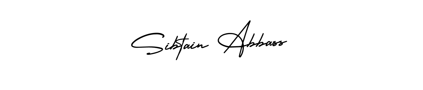 Design your own signature with our free online signature maker. With this signature software, you can create a handwritten (AmerikaSignatureDemo-Regular) signature for name Sibtain Abbass. Sibtain Abbass signature style 3 images and pictures png