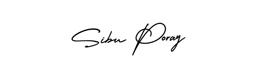 Make a beautiful signature design for name Sibu Poray. Use this online signature maker to create a handwritten signature for free. Sibu Poray signature style 3 images and pictures png