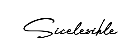 Practice writing Sicelesihle with the flow of AmerikaSignatureDemo-Regular lettering. A fantastic source of inspiration for developing your personal signature style. Sicelesihle signature style 3 images and pictures png