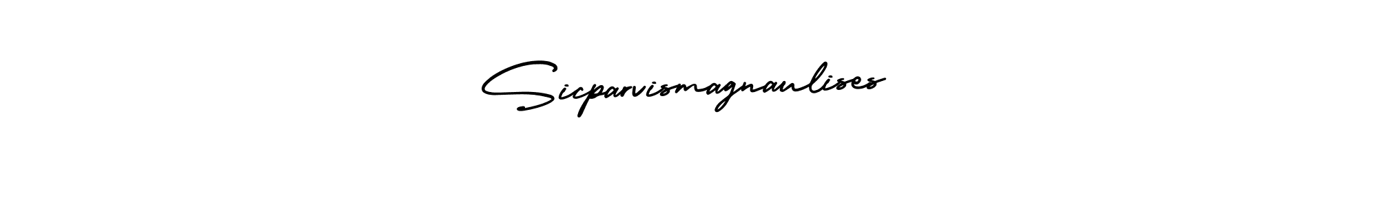 This is the best signature style for the Sicparvismagnaulises name. Also you like these signature font (AmerikaSignatureDemo-Regular). Mix name signature. Sicparvismagnaulises signature style 3 images and pictures png