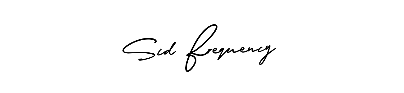 This is the best signature style for the Sid Frequency name. Also you like these signature font (AmerikaSignatureDemo-Regular). Mix name signature. Sid Frequency signature style 3 images and pictures png