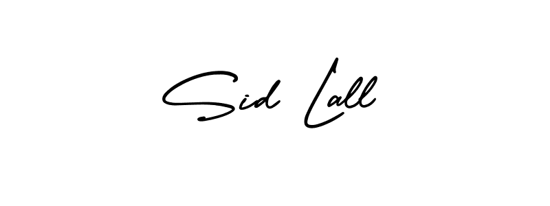 Sid Lall stylish signature style. Best Handwritten Sign (AmerikaSignatureDemo-Regular) for my name. Handwritten Signature Collection Ideas for my name Sid Lall. Sid Lall signature style 3 images and pictures png