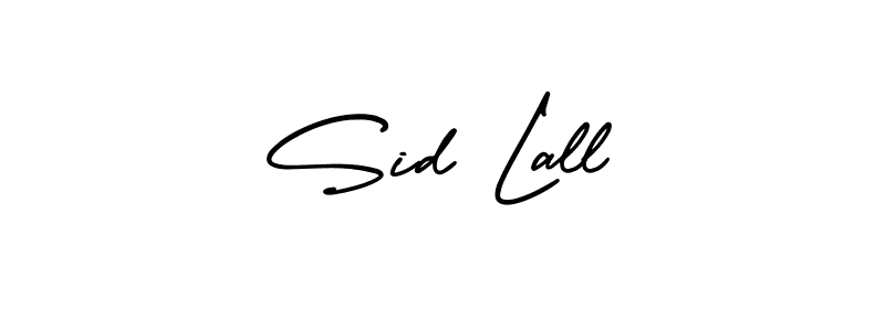 Sid Lall stylish signature style. Best Handwritten Sign (AmerikaSignatureDemo-Regular) for my name. Handwritten Signature Collection Ideas for my name Sid Lall. Sid Lall signature style 3 images and pictures png