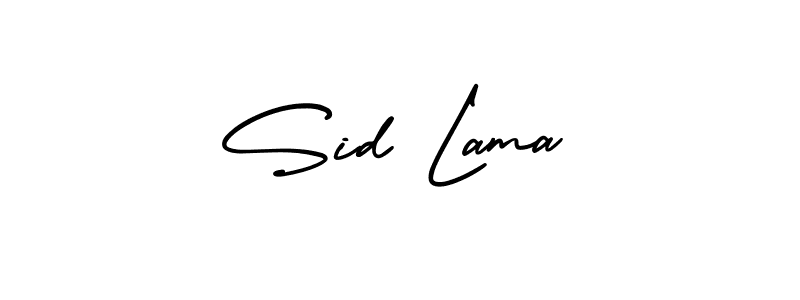 Similarly AmerikaSignatureDemo-Regular is the best handwritten signature design. Signature creator online .You can use it as an online autograph creator for name Sid Lama. Sid Lama signature style 3 images and pictures png