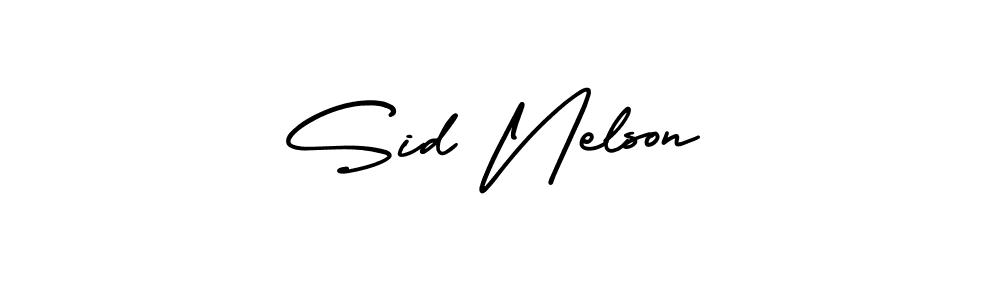 You should practise on your own different ways (AmerikaSignatureDemo-Regular) to write your name (Sid Nelson) in signature. don't let someone else do it for you. Sid Nelson signature style 3 images and pictures png