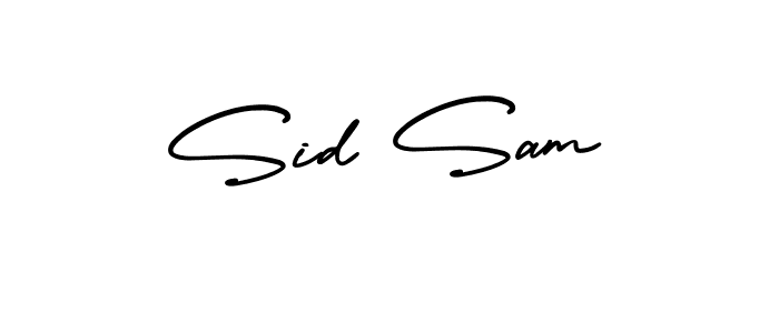 It looks lik you need a new signature style for name Sid Sam. Design unique handwritten (AmerikaSignatureDemo-Regular) signature with our free signature maker in just a few clicks. Sid Sam signature style 3 images and pictures png
