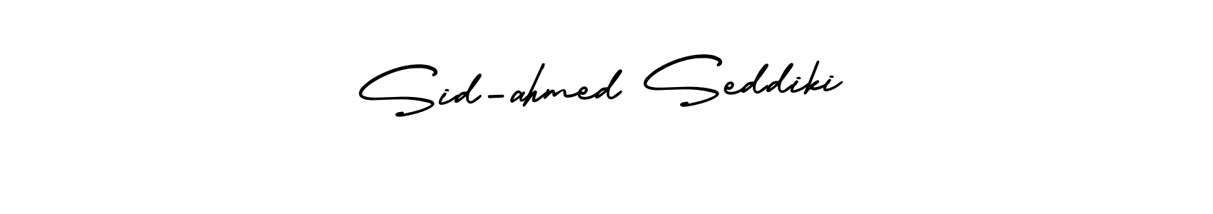 Sid-ahmed Seddiki stylish signature style. Best Handwritten Sign (AmerikaSignatureDemo-Regular) for my name. Handwritten Signature Collection Ideas for my name Sid-ahmed Seddiki. Sid-ahmed Seddiki signature style 3 images and pictures png