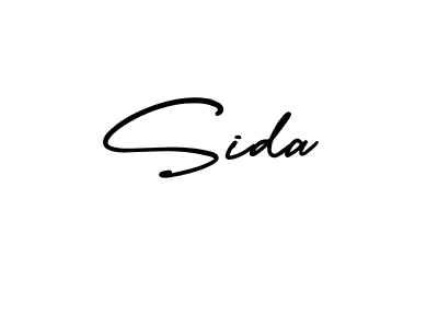 How to make Sida name signature. Use AmerikaSignatureDemo-Regular style for creating short signs online. This is the latest handwritten sign. Sida signature style 3 images and pictures png