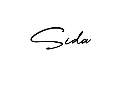 How to make Sida name signature. Use AmerikaSignatureDemo-Regular style for creating short signs online. This is the latest handwritten sign. Sida signature style 3 images and pictures png