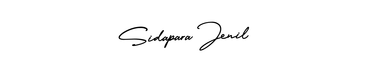 Make a beautiful signature design for name Sidapara Jenil. With this signature (AmerikaSignatureDemo-Regular) style, you can create a handwritten signature for free. Sidapara Jenil signature style 3 images and pictures png