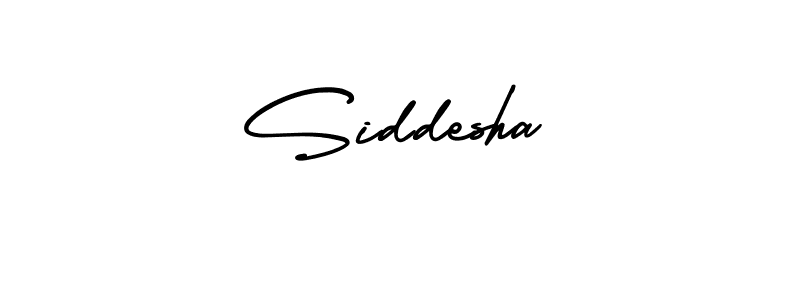 It looks lik you need a new signature style for name Siddesha. Design unique handwritten (AmerikaSignatureDemo-Regular) signature with our free signature maker in just a few clicks. Siddesha signature style 3 images and pictures png