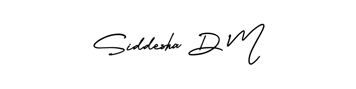 Make a beautiful signature design for name Siddesha D M. Use this online signature maker to create a handwritten signature for free. Siddesha D M signature style 3 images and pictures png