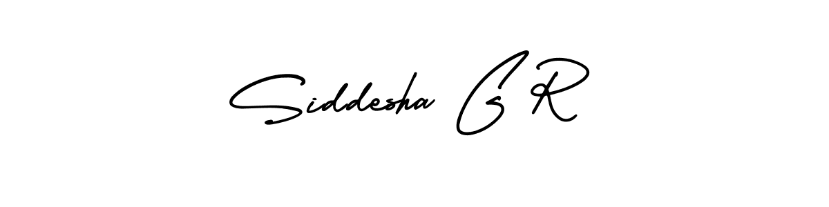 if you are searching for the best signature style for your name Siddesha G R. so please give up your signature search. here we have designed multiple signature styles  using AmerikaSignatureDemo-Regular. Siddesha G R signature style 3 images and pictures png