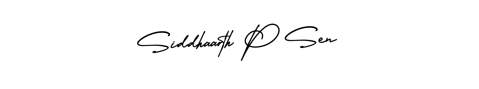 The best way (AmerikaSignatureDemo-Regular) to make a short signature is to pick only two or three words in your name. The name Siddhaarth P Sen include a total of six letters. For converting this name. Siddhaarth P Sen signature style 3 images and pictures png