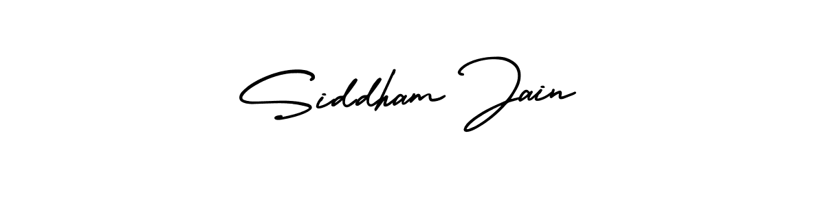 It looks lik you need a new signature style for name Siddham Jain. Design unique handwritten (AmerikaSignatureDemo-Regular) signature with our free signature maker in just a few clicks. Siddham Jain signature style 3 images and pictures png