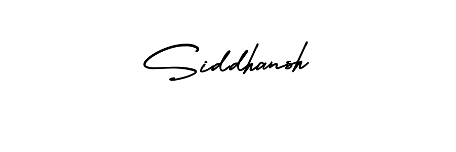 How to make Siddhansh name signature. Use AmerikaSignatureDemo-Regular style for creating short signs online. This is the latest handwritten sign. Siddhansh signature style 3 images and pictures png