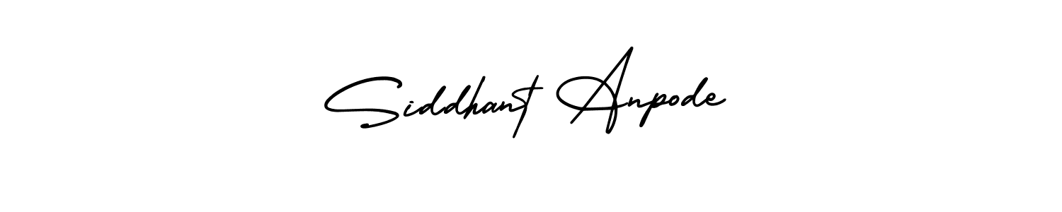 if you are searching for the best signature style for your name Siddhant Anpode. so please give up your signature search. here we have designed multiple signature styles  using AmerikaSignatureDemo-Regular. Siddhant Anpode signature style 3 images and pictures png