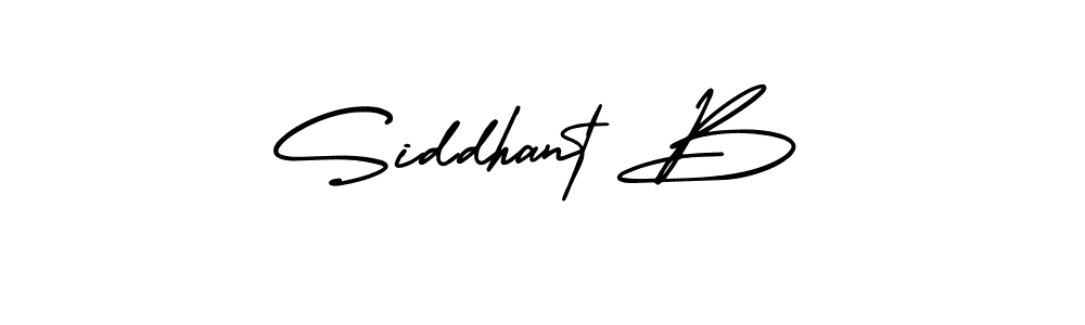 Design your own signature with our free online signature maker. With this signature software, you can create a handwritten (AmerikaSignatureDemo-Regular) signature for name Siddhant B. Siddhant B signature style 3 images and pictures png